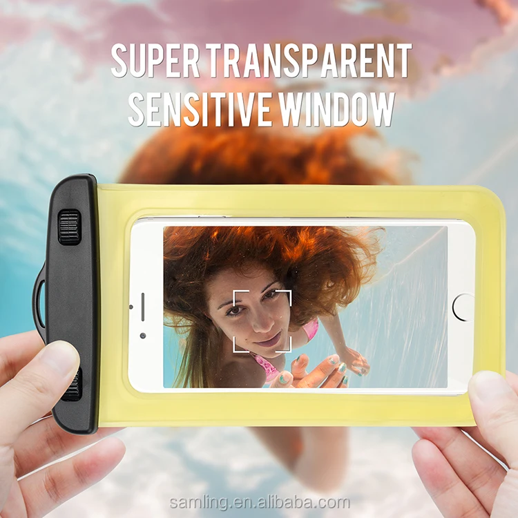 Оптовая Универсальный ПВХ IPX8 Работает Водонепроницаемый Прозрачный Мешок Мобильного Телефона Пыле Противоударный Аксессуары