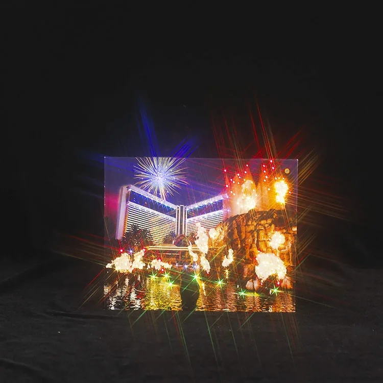 
New arrival custom led light wedding invitations memory music greeting cards 