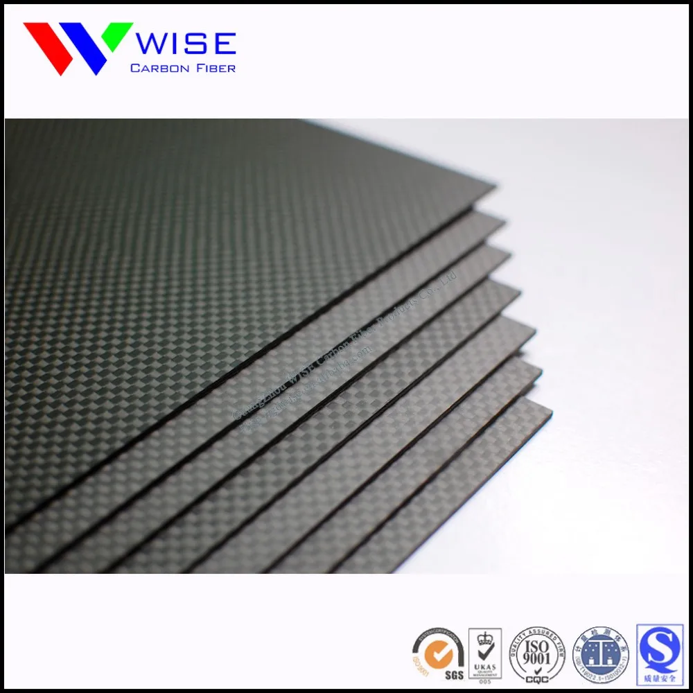  Высококачественный 3K Toray простой саржевый лист из углеродного волокна с глянцевой или матовой поверхностью