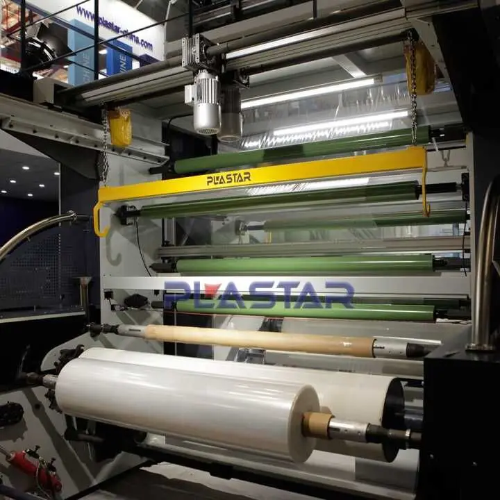 3 Layer Polyethylene Plastic Film Laminating Blowing Machine With The Auto Air Ring