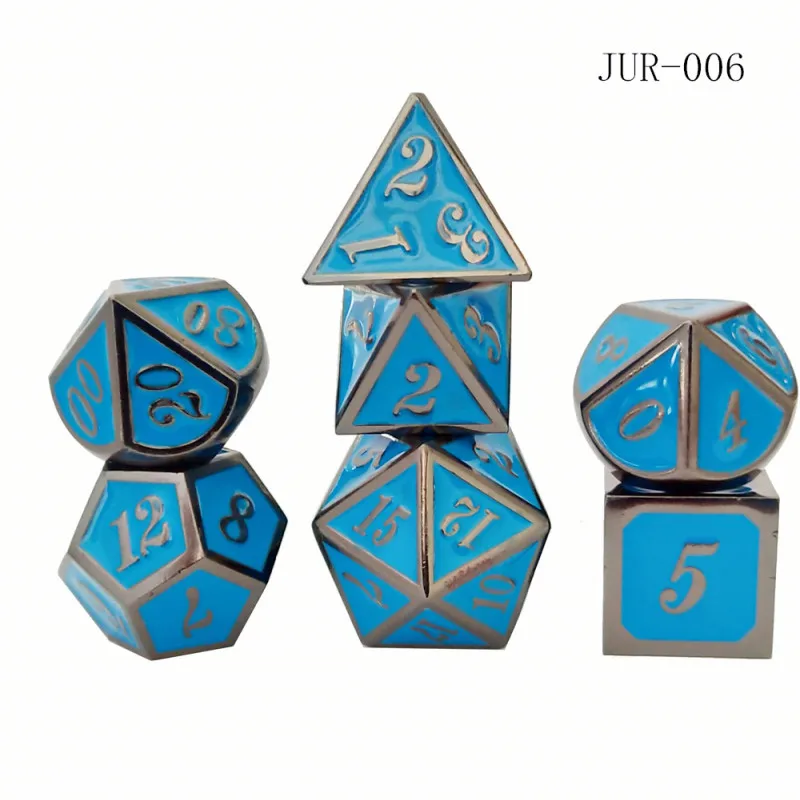 
Source factory specializing in making zinc alloy multi-sided metal dice game entertainment dice 