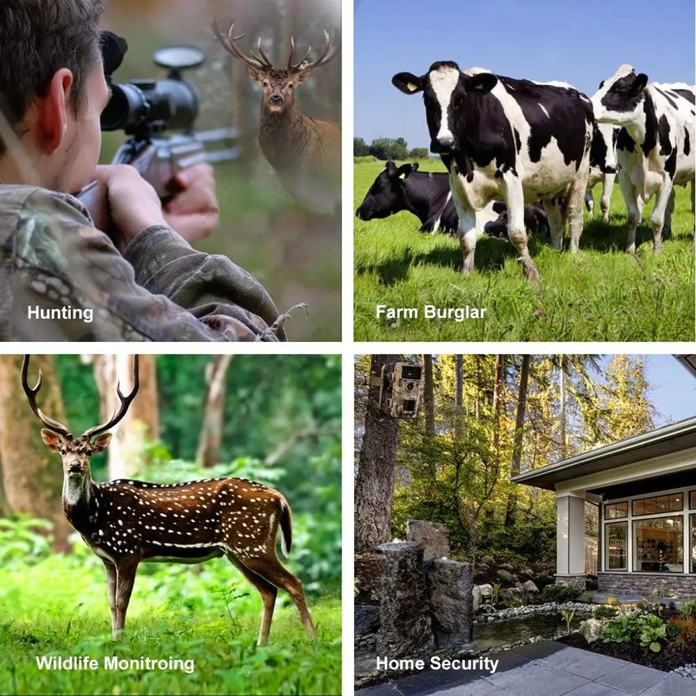 Competitive 12MP 1080HD Trail Camera Night Vision with Upgrade Waterproof Design 27Pcs IR LEDs No Glow for Wildlife