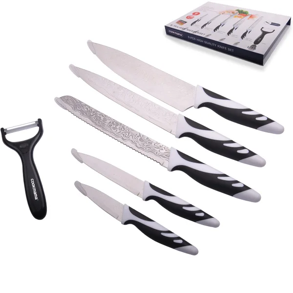 6pcs non-stick Knife set with flowers pattern