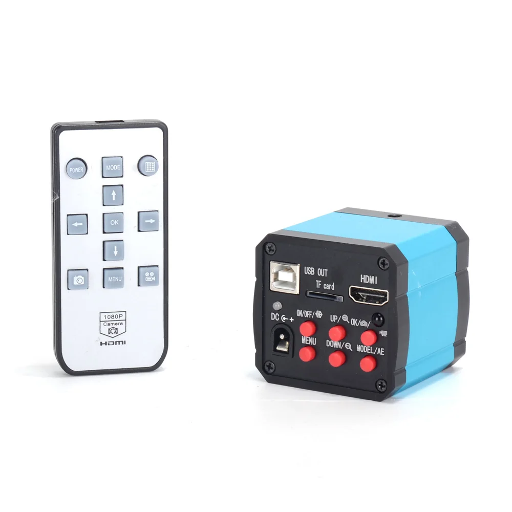 14MP HDMI-Compatible Microscope Camera USB Digital Industrial Microscope 120X Zoom Lens for PCB Mobile Repair Soldering