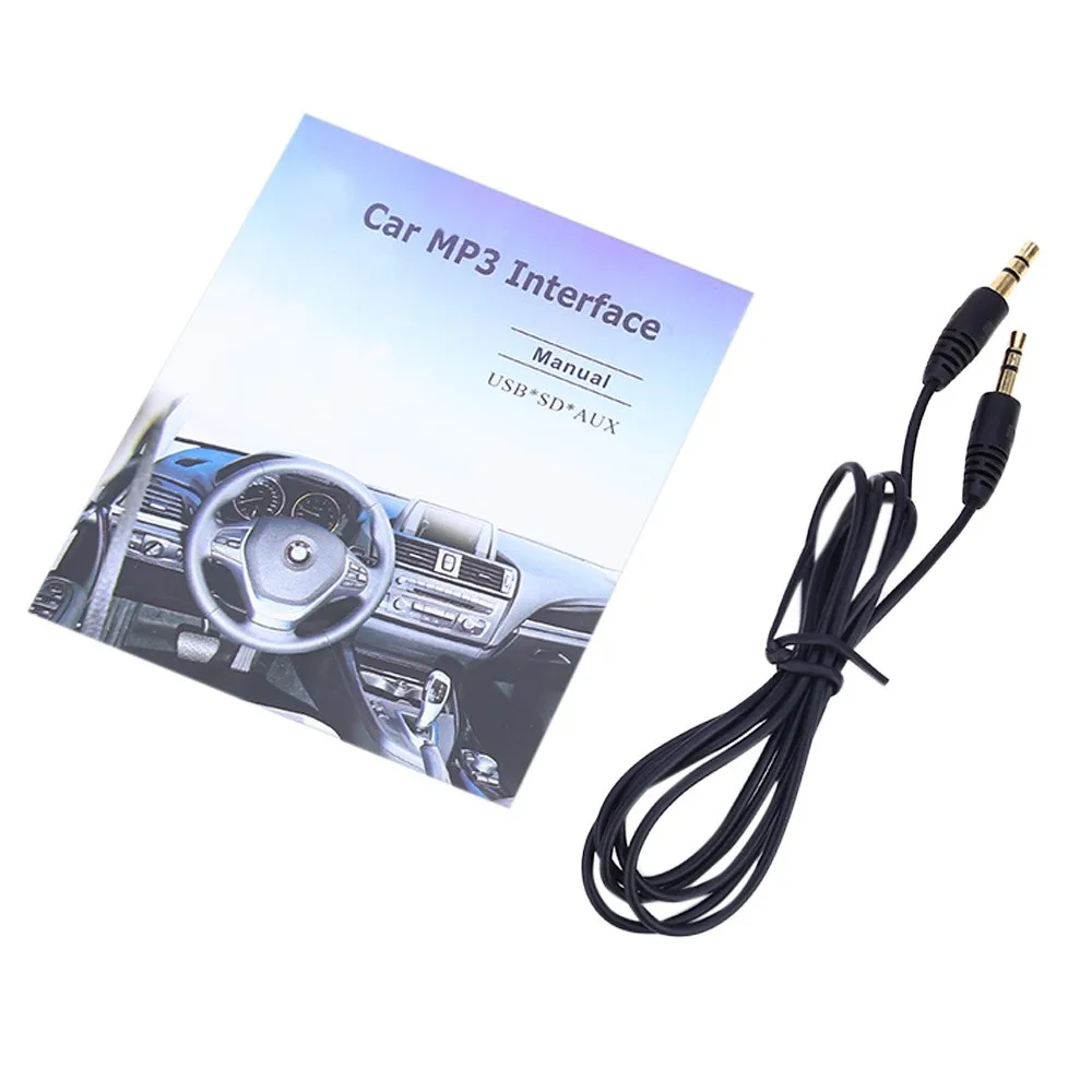 Audio Digital CD Changer DC 12V for Built-in Amplifier Chips No Signal Interfere Car MP3 Interface USB / SD Data Cable