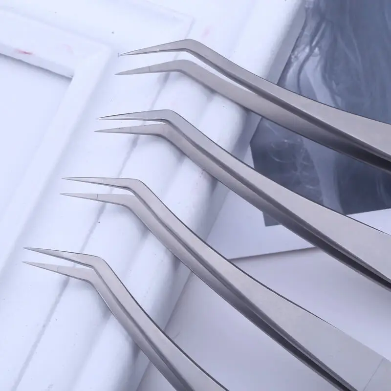Eyelash Extension Tweezer Stainless Steel Anti-static lash Tweezers