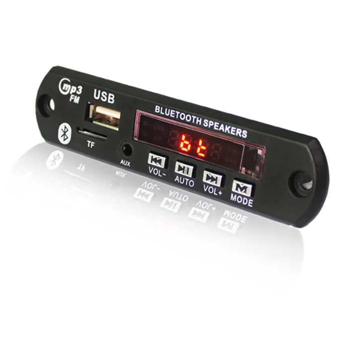 2021new Hot Sale bt radio fm SD card AUX remote usb mp3 decoder module made in China