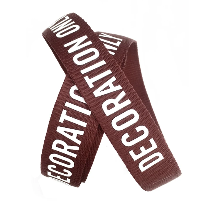 Custom red webbing logo Silk-screen printed guitar camera strap