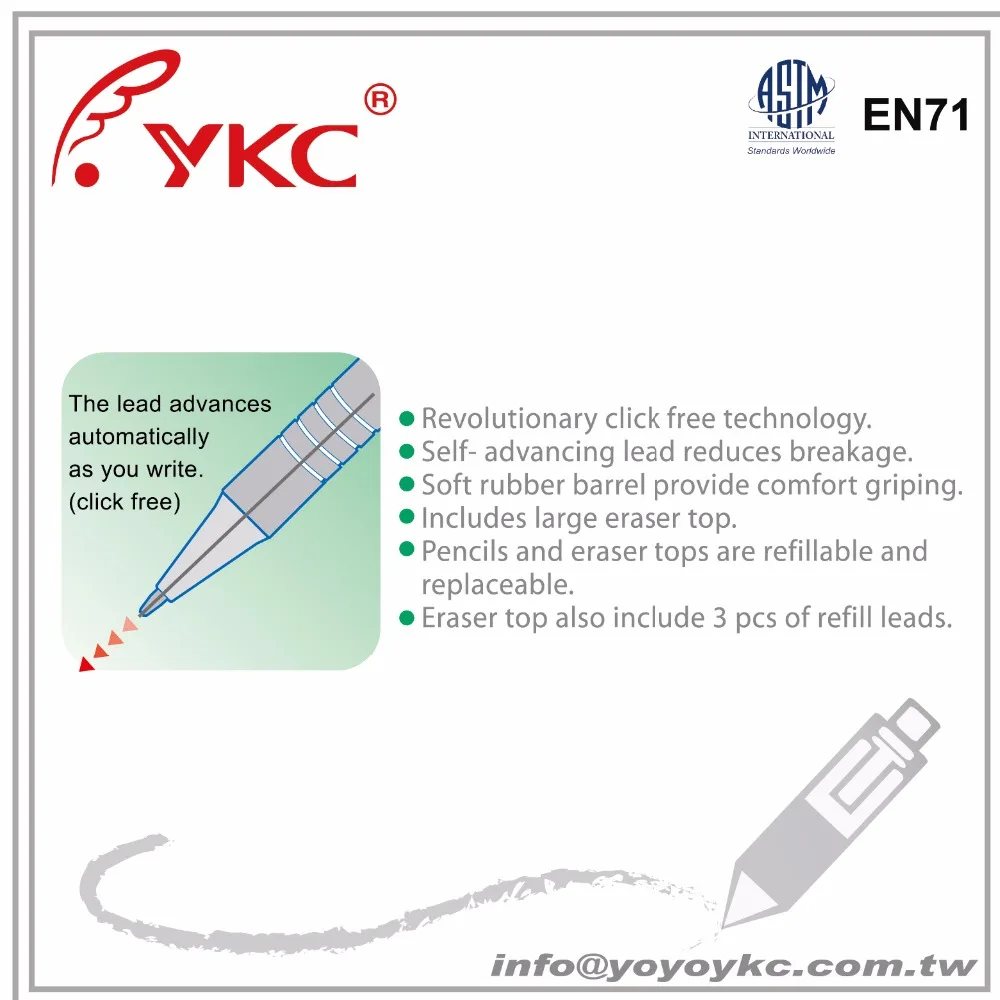 
P410 Mechanical pencil Auto lead mechanical pencil 