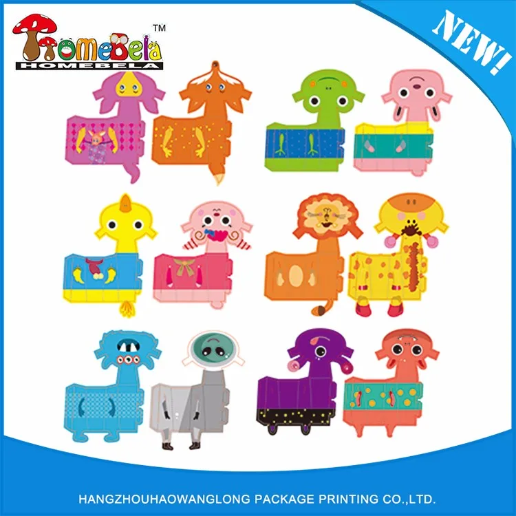 Economical Custom Design Colorful Kids Animal Hand Puppets