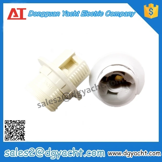 Пластиковые E14 винт типа потолка лампа гнездо с оперативное исправление кольцо