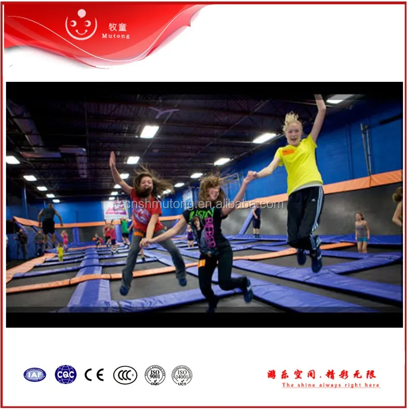 Large Indoor Trampoline with Basketball Hoop, Ball Pool, Foam Pit, Dodgeball Arena