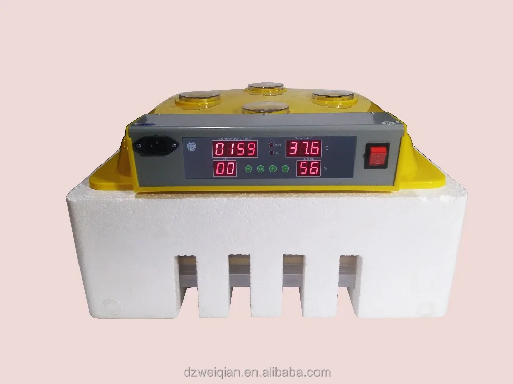 Good quality new agricultural machines automatic egg incubator 56 eggs double screen