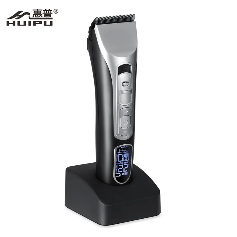 Professional LCD Hair Clipper Salon barber supplies shop equipment hair cutter electric private label trimmer men USB charger