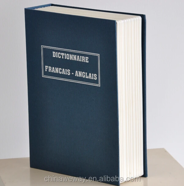 Металл секрет скрытая противопожарные словарь книга сейф с замком