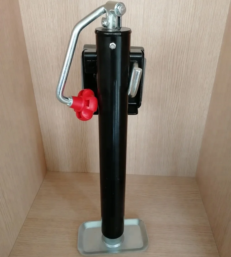 Kiefer built trailer parts 2000lbs black powder RV stabilizer round tube jack