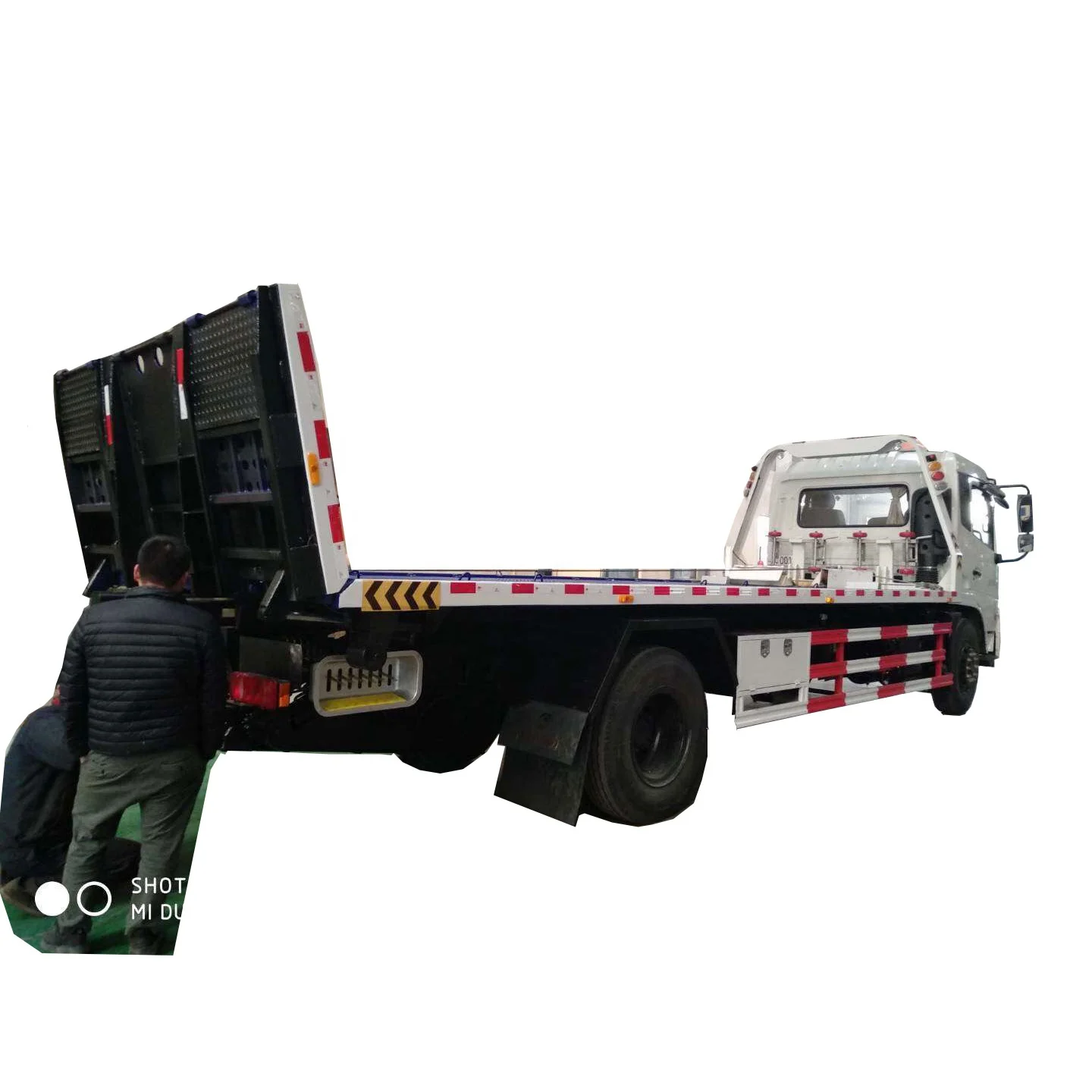 6 дюймов плоская платформа 7 1 м 8 тонн 10 буксировочный грузовик Тяжелый гидравлический эвакуатор для продажи