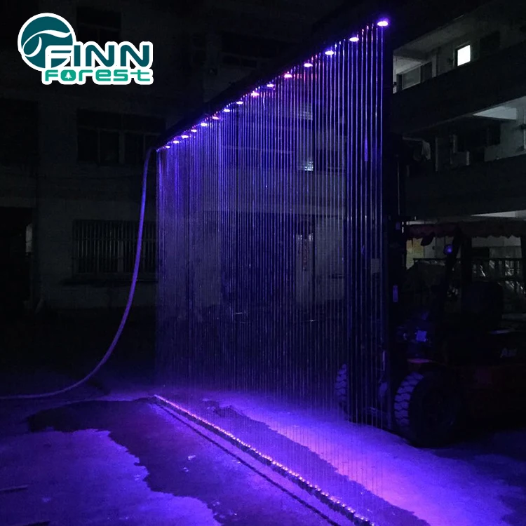 Внутренняя и наружная дождевая занавеска, занавеска для фонтана со светодиодной подсветкой