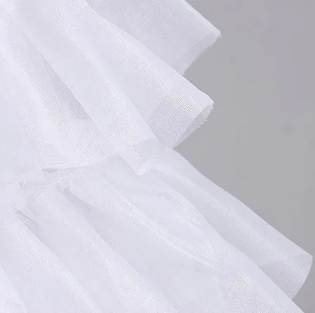 Angel Girls Crinoline Skirt Bustle Underskirt Cosplay Wedding Petticoat WF939