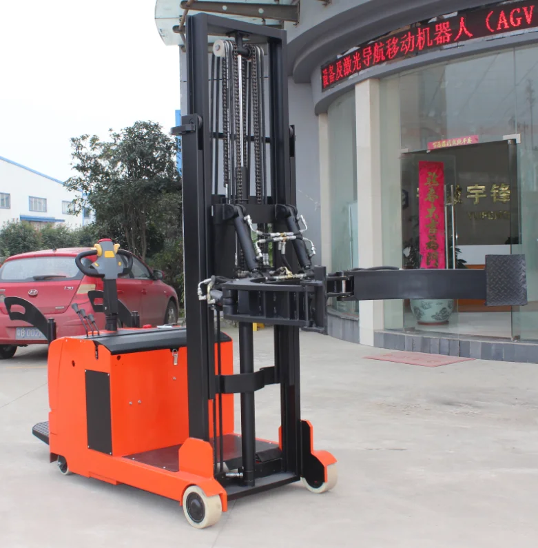 
800 Kg 2700 mm Paper roll clamp electric stacker drum lifter factory price 