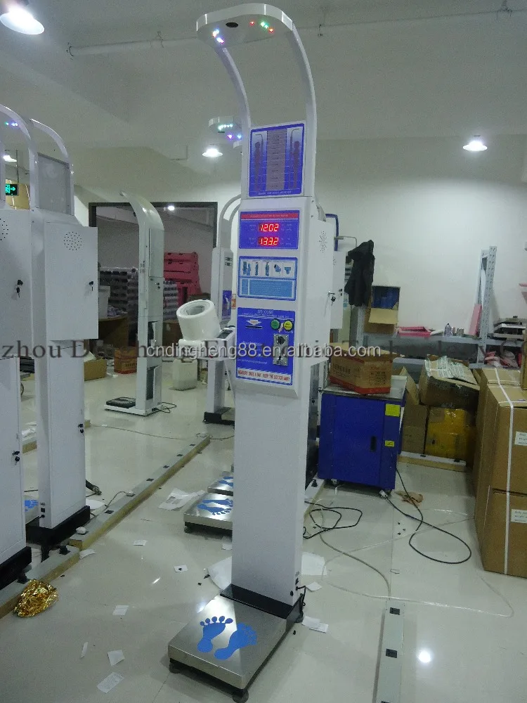 DHM-15B Weight Scale Height measure machine Coin Slot blood pressure