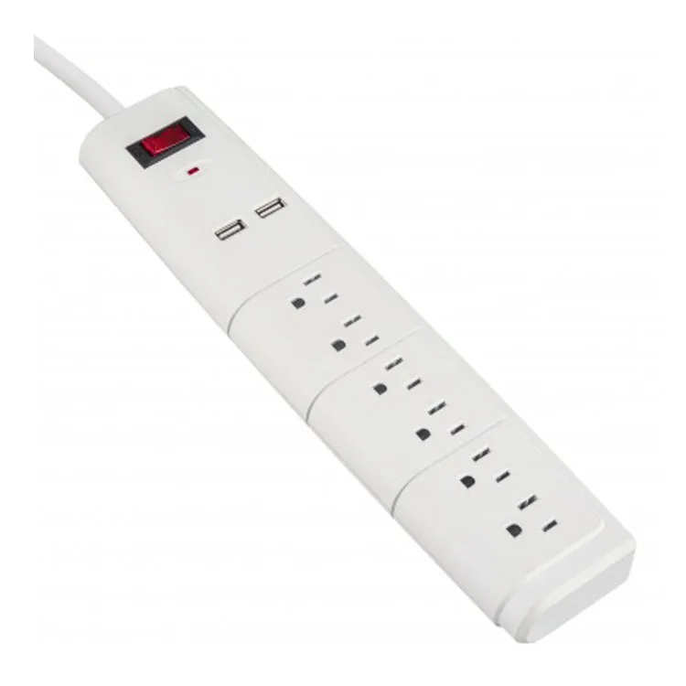 110V Electrical Power Bar 6-outlet surge protector power strip