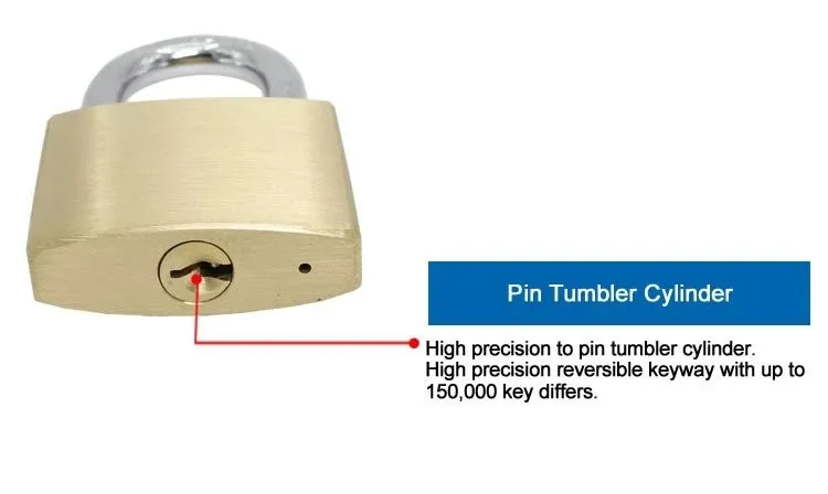 Factory wholesale fine polishing big small thin type best safty cheap price imitate brass padlock