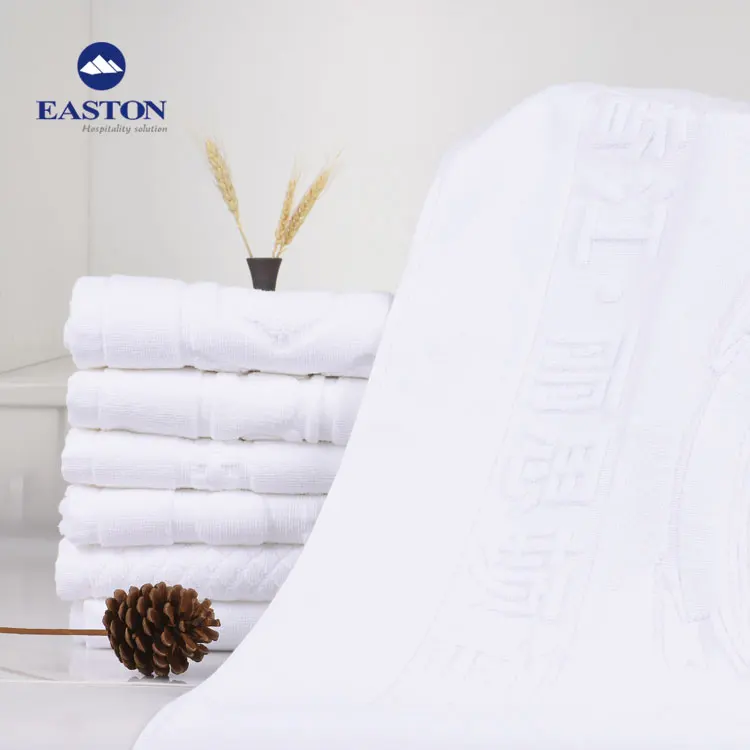 Luxury 100 % cotton jacquard bath towel material for hotel,jacquard logo luxury quality hotel bath towel designs