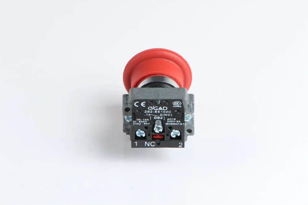 
XB2-BS542 CNGAD 22mm Emergency push lock Turn to release push button switch 