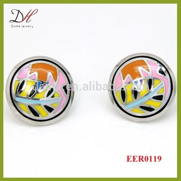 Daihe EER0119 Russian enamel jewelry fashion fancy stud earrings