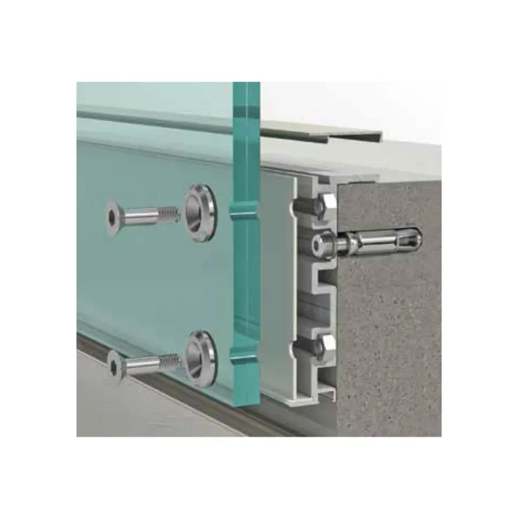 Ykl New Design Fascia Mount System Laminated Glass Railing for Balcony, Terrace and Staircase