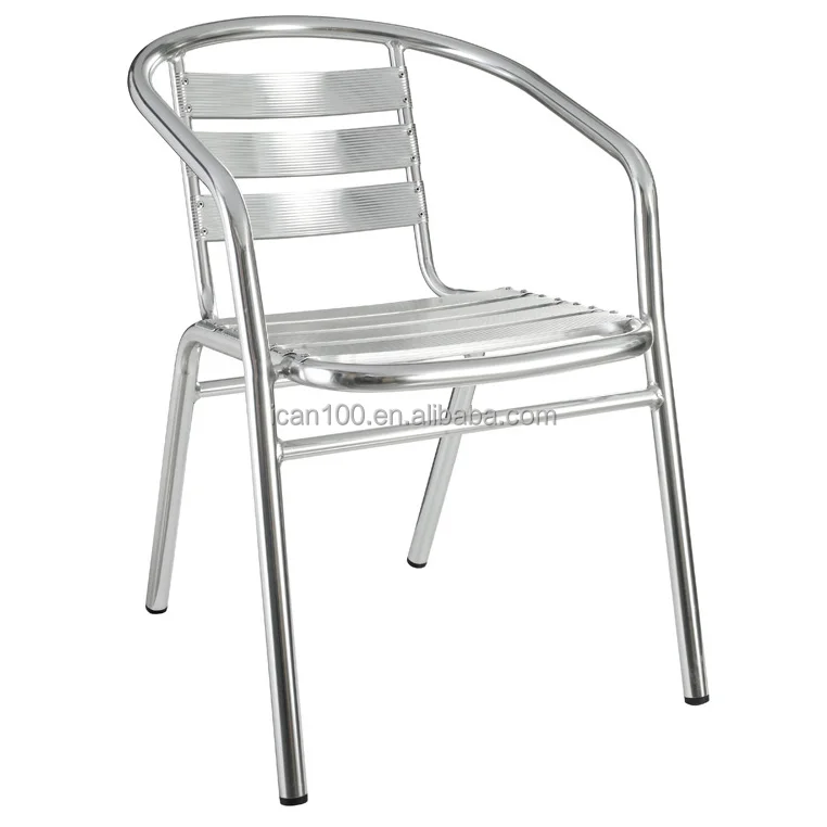 Flash Furniture Aluminum Slat Back Indoor-Outdoor Restaurant Chair (DC-06001)