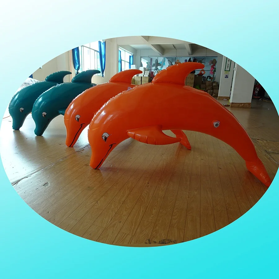 SZZHN Custom Inflatable Dolphin High Quality Fun Kissing Dancing Dolphin Sea World Event Lawn Display Inflatable Dolphin