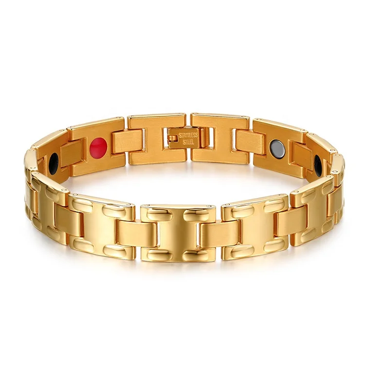 High quality health japanese magnetic bracelet,stainless steel blood pressure magnetic bracelet