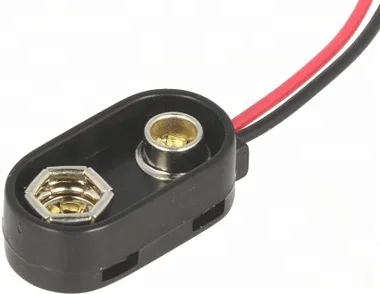 
I Type Plastic Housing 9 Volt Battery Snap Connector 