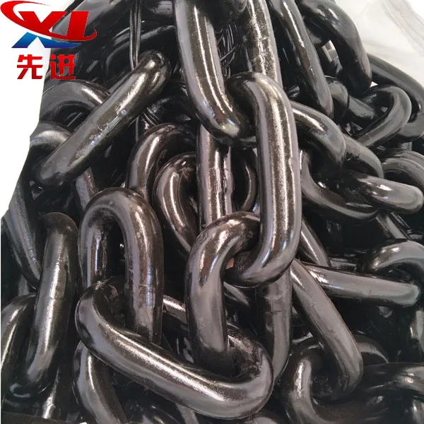 Slag extractor high strength round link chain