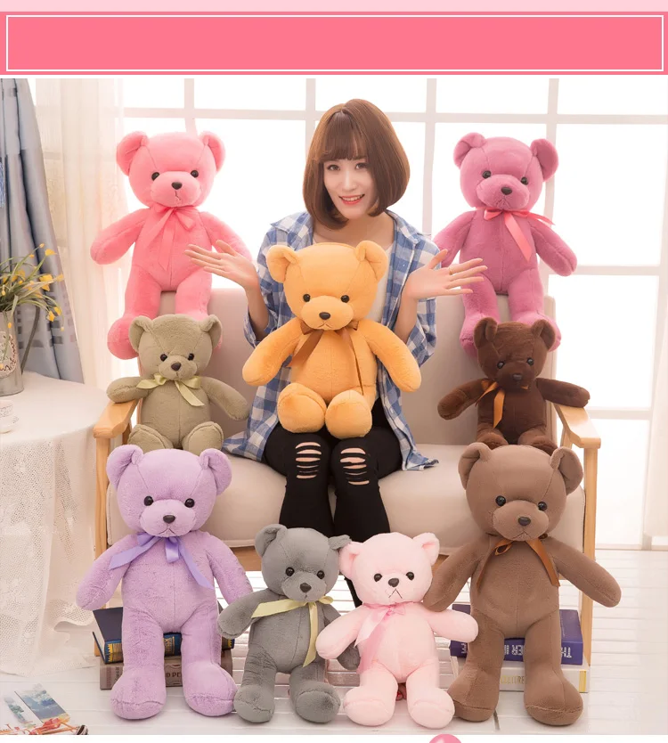 Customized cheap toy China cute bear plush animal toy for kids children