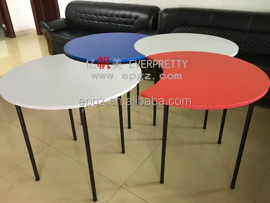 Cheap Desk and Chairs School Writing Desk Half Moon Shape Tables
