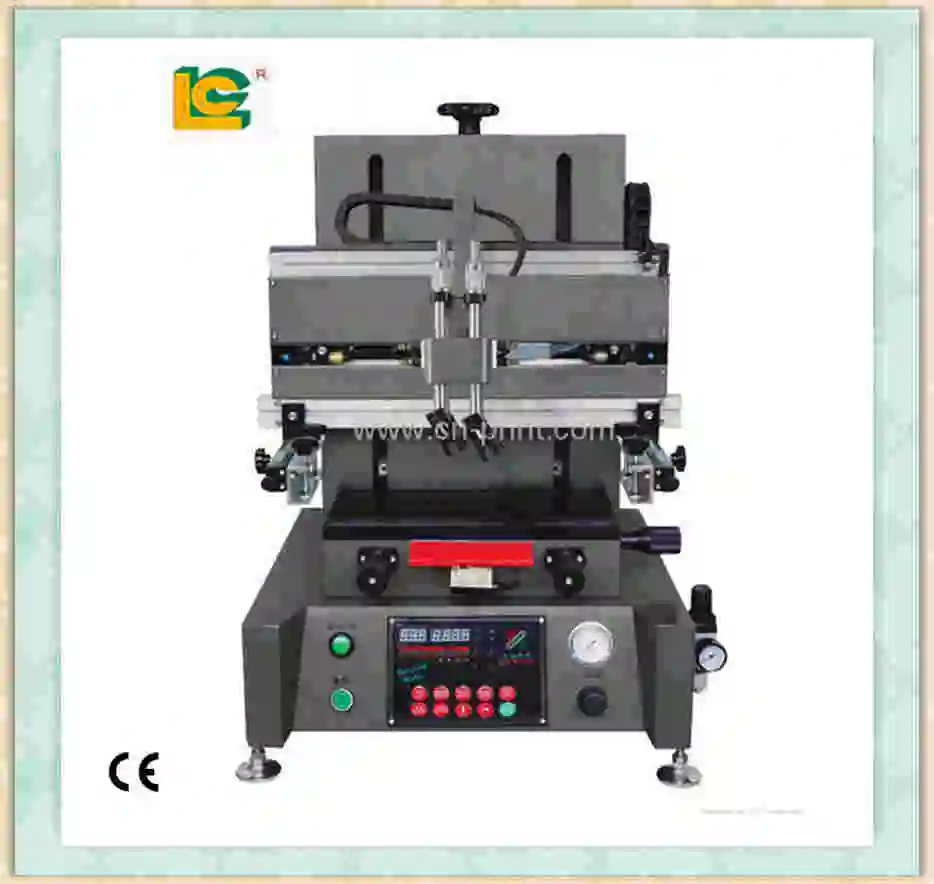 MINI laptable System Silk Screen Printer Serigrafic printed machine LC-S-2030V Nameplate Flat Screen Printing Machine