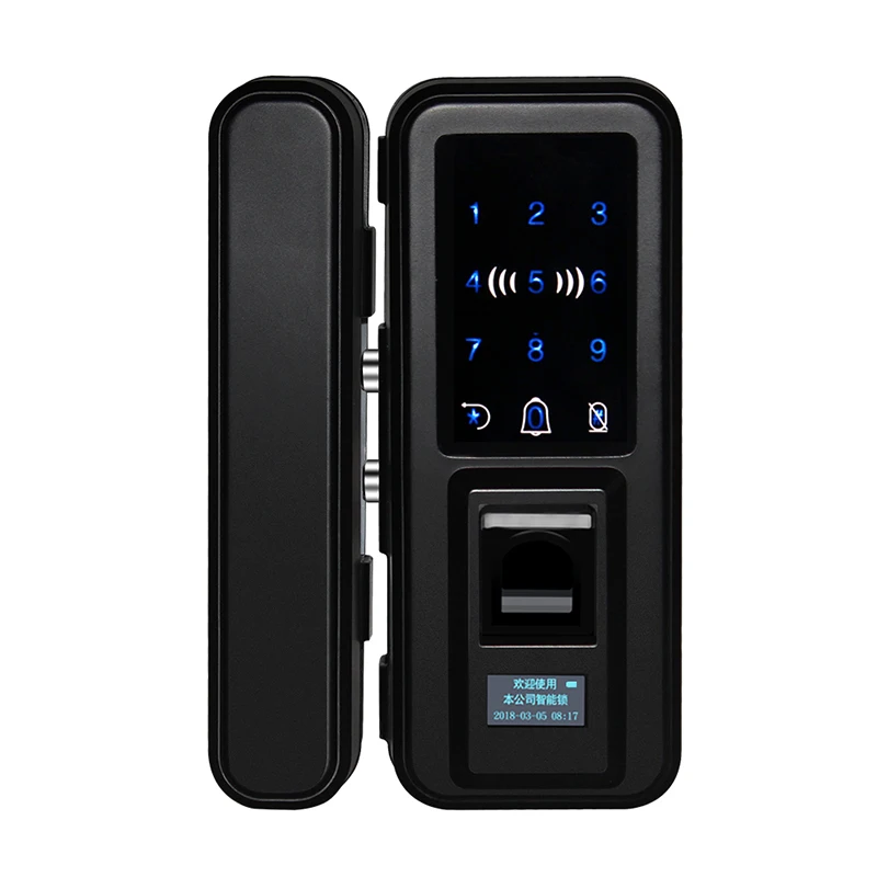 Дверной замок с цифровым сенсорным экраном, смарт-карта, блокировка отпечатком пальца