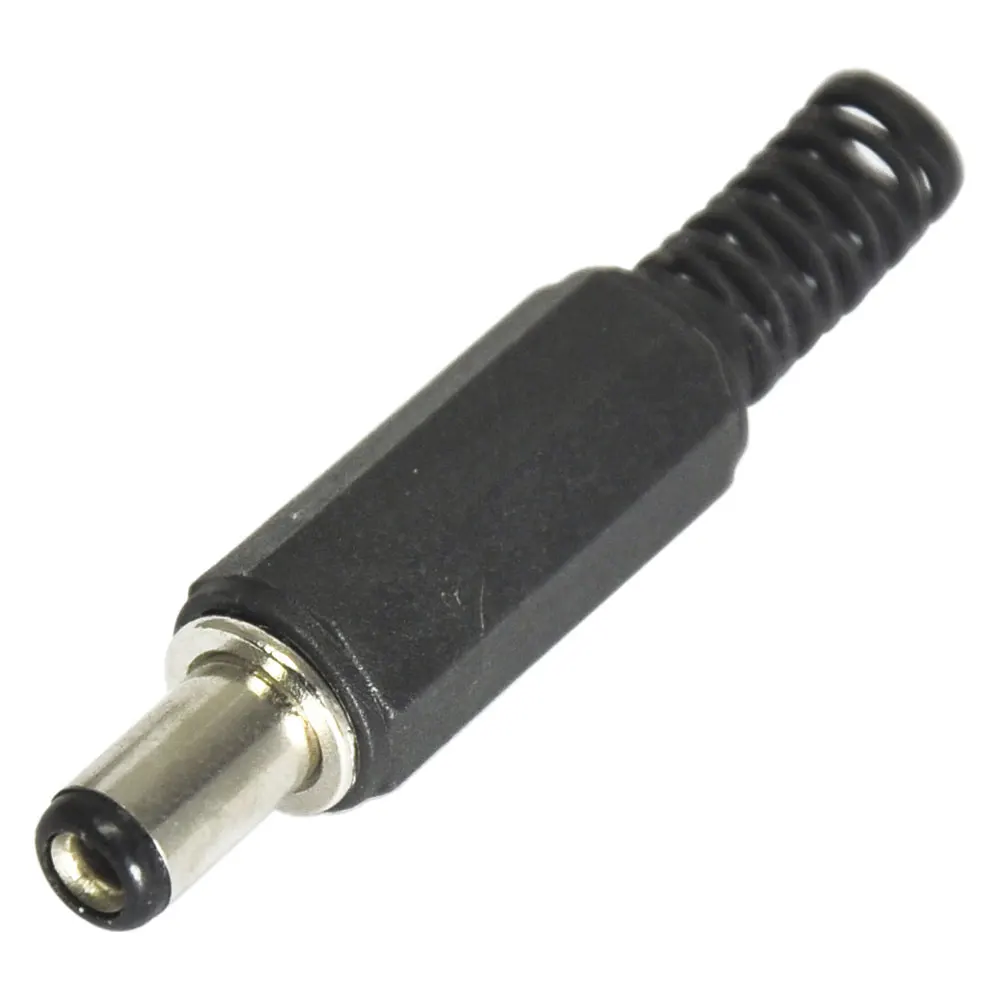 Black 2.5mm Male DC Power Jack Solder Connector Adapter 5.5MM DC Power Plug