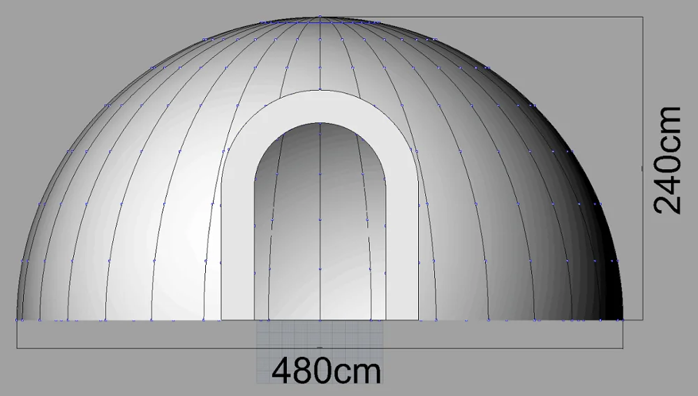 Factory hot sale inflatable air dome roof top tent with LED light tent for event party