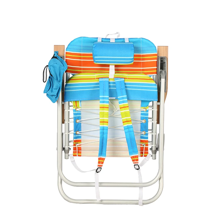 Портативный легкий складной алюминиевый стул для пляжа с сумкой для хранения
