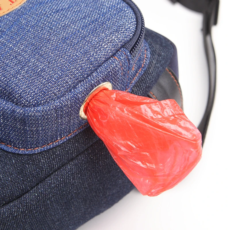 Lovoyager pet supplies manufacturer denim treat training treat pouch bag dog  waist bag