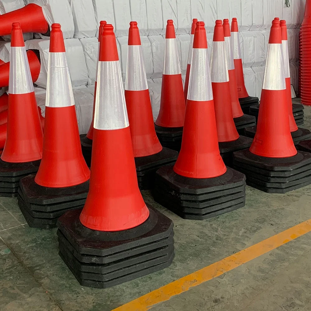Конус дорожного движения Chixin 75 см PE, пластиковый дорожный конус, дорожный безопасный конус со светоотражающей лентой