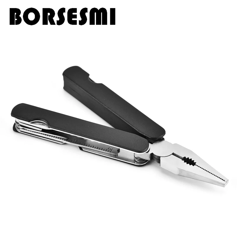 Top Combination kit tool Mini pocket multi-function pliers with knife portable folding stainless steel pliers for Camping