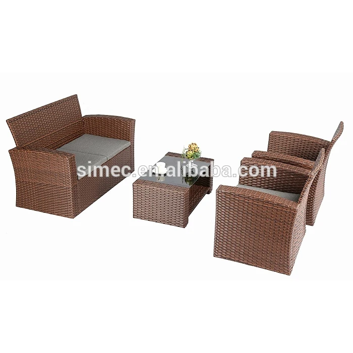 garden luxury rattan modern sofa wholesale SCKD-02A