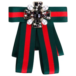 Ywmt на День Матери Ретро плетение с бусинами и драгоценными камнями в Корейском стиле с бантом, брошь на шпильке, для женщин, украшение для одежды