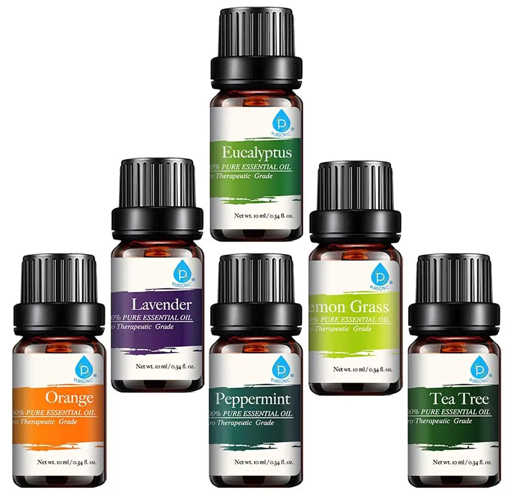 
Private Label Pure Organic Essential Oil Set 