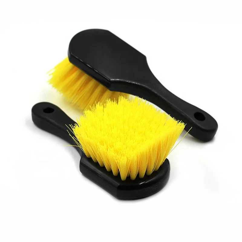 Чистящие Инструменты из полипропилена для детейлинга автомобиля щетка колес с короткой ручкой обода мойки грузовиков напольный коврик